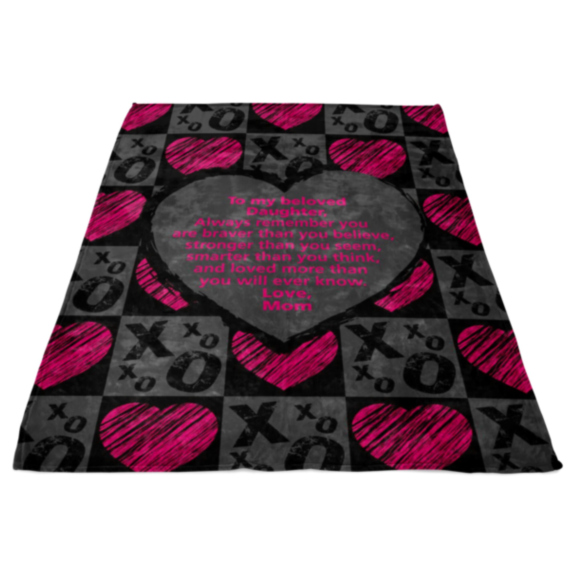 Daughter Blanket Daughter Gift From Mom Personalized Blanket Etsy