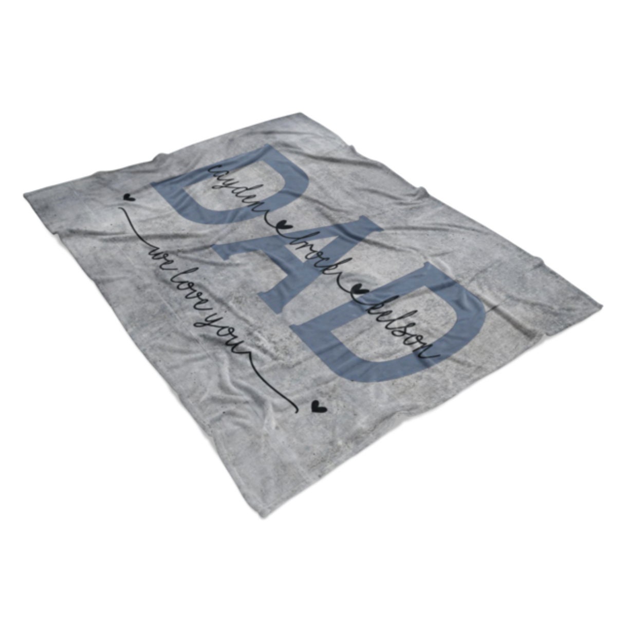 Dad Blanket Personalized Father's Day Gift For Dad Who Etsy