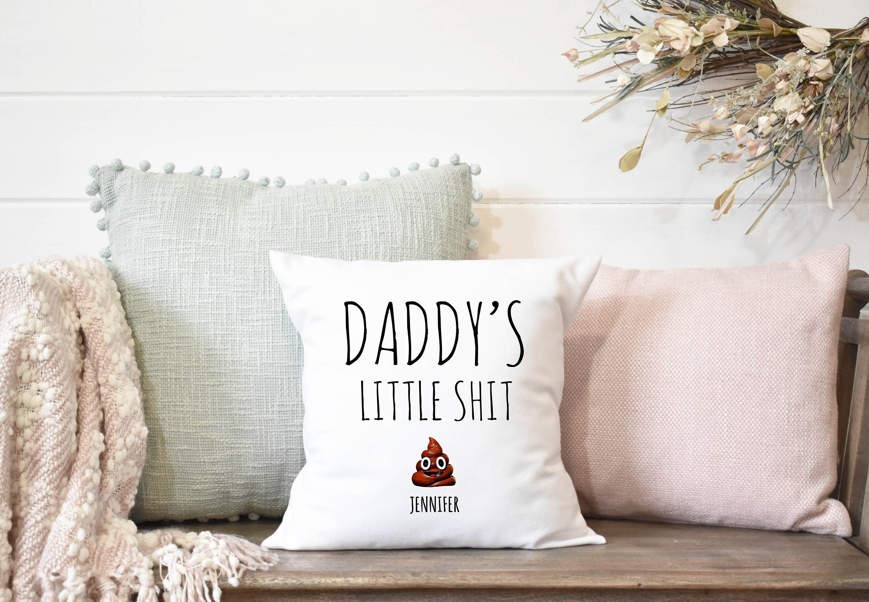 Unique Gifts For Dad From Daughter Funny Poop Pillow New | Etsy
