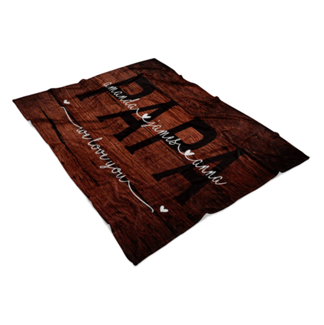 Papa Gifts Papa Blanket Personalized Blanket for Adults Etsy