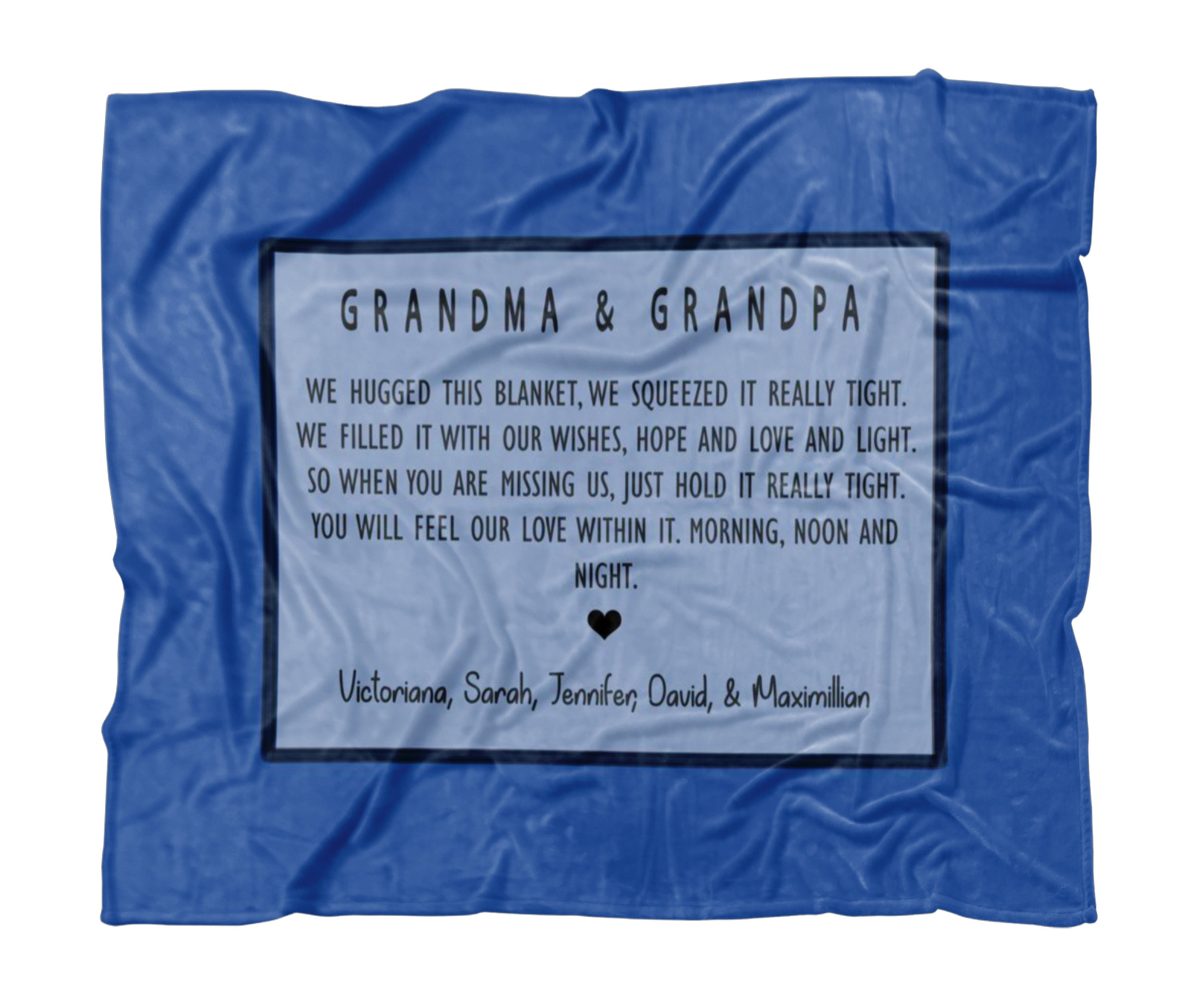 Grandpa Blanket Personalized Blanket For Adults We Hugged Etsy