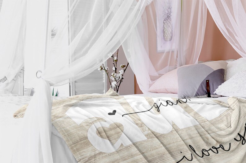 Aunt Blanket Personalized Aunt Gifts Personalized Blanket Etsy