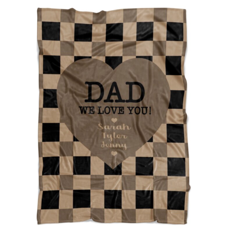 Personalized Dad Blanket Dad Gift From Daughter Christmas Etsy
