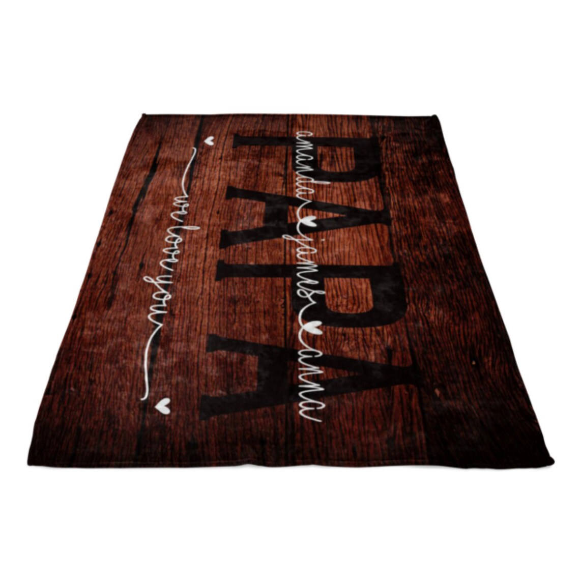 Papa Gifts Papa Blanket Personalized Blanket for Adults Etsy