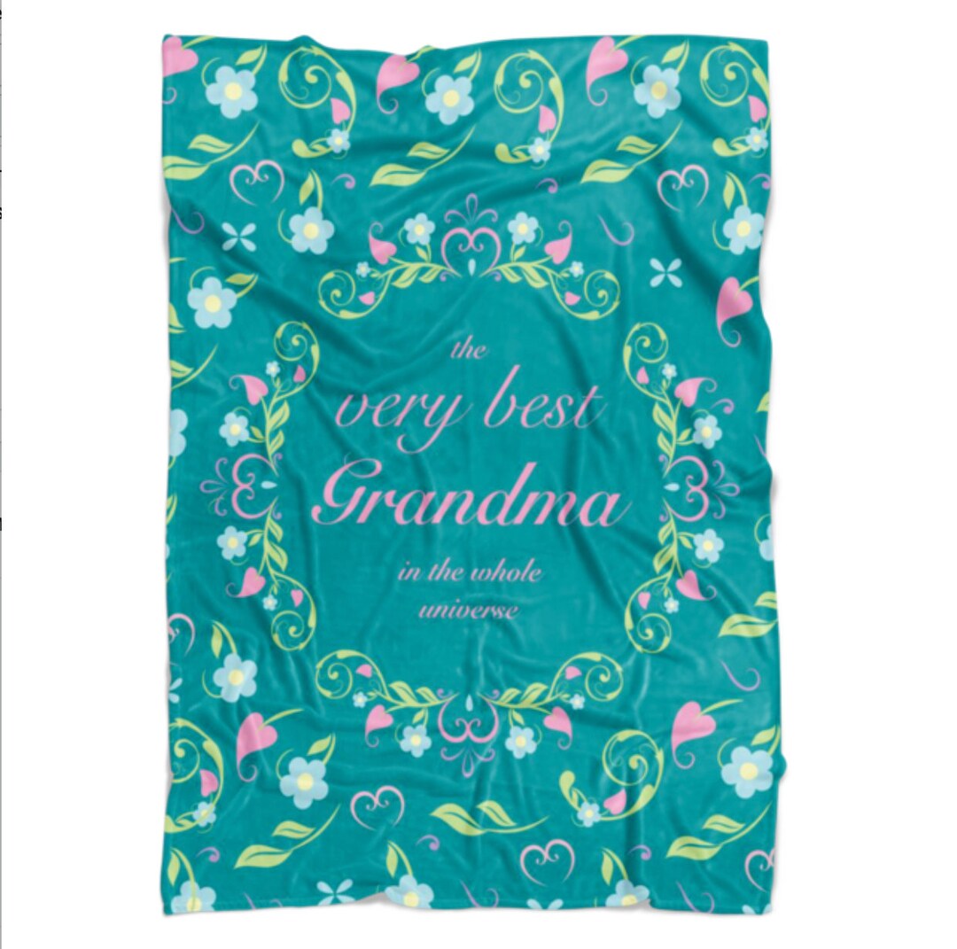 Personalized Grandma Gift From Grandkids Nana Blanket With Etsy