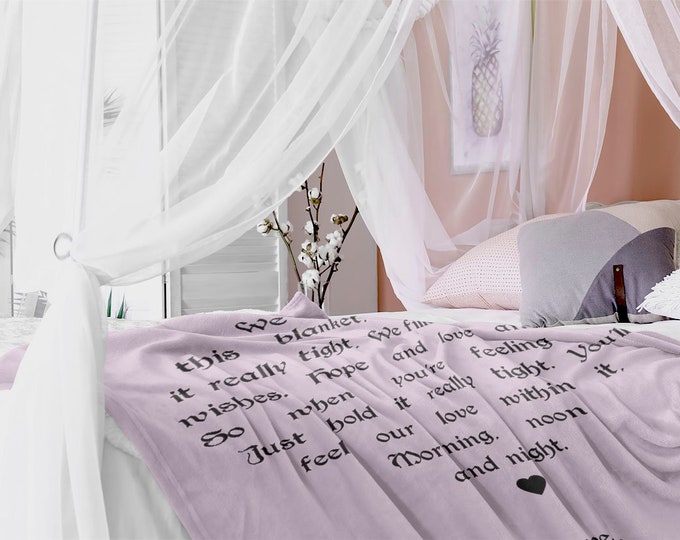 Daughter Blanket From Mom and Dad, Daughter Gift From Parents, Daughter