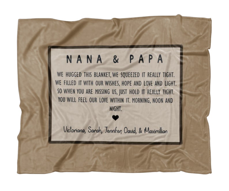 Grandpa Blanket Personalized Blanket for Adults We Hugged Etsy UK