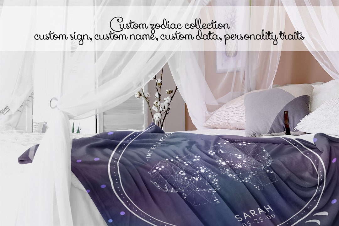Horoscope Blanket Astrology Gifts Gemini Zodiac Blanket May Etsy UK