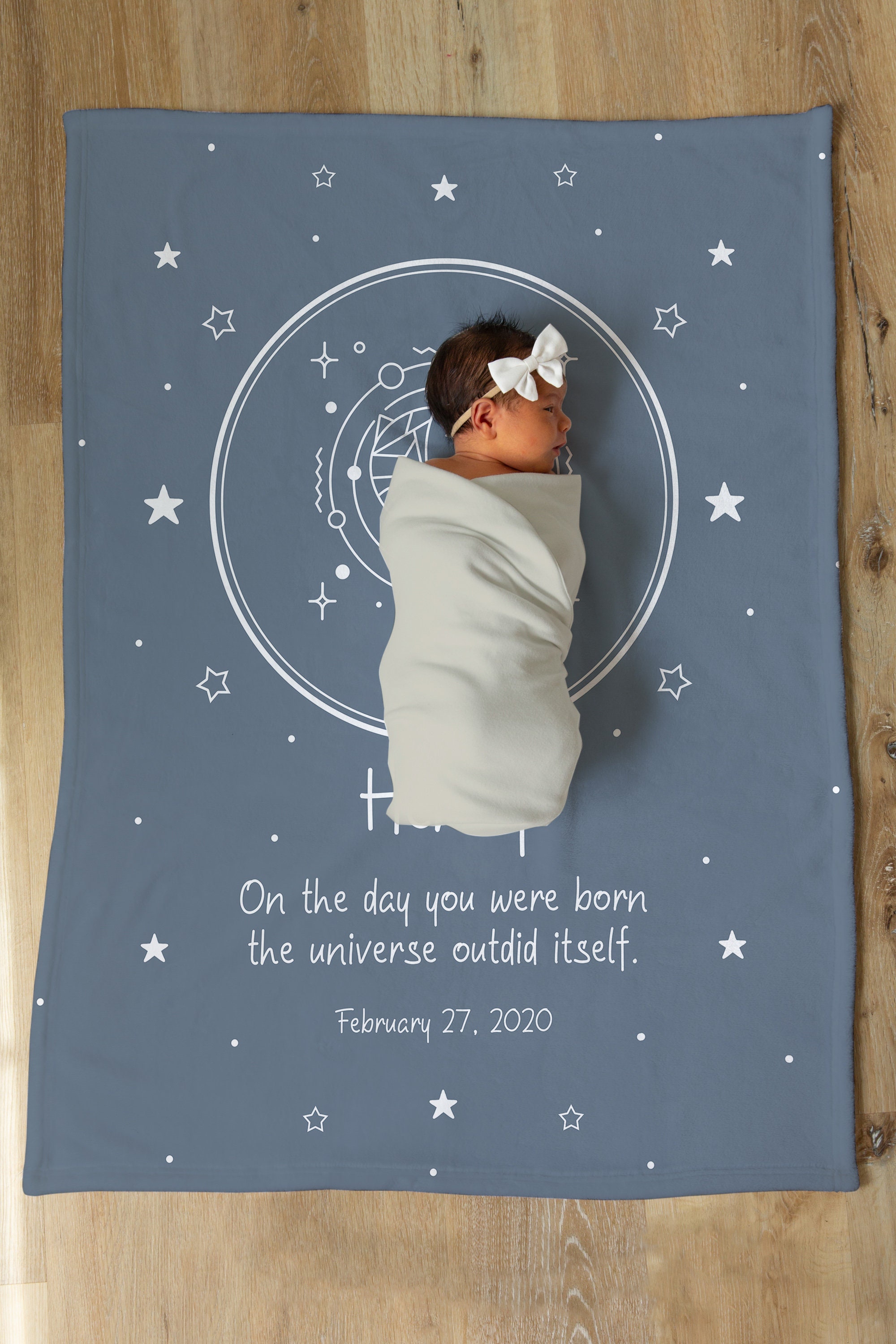 Custom Baby Zodiac Blanket Personalized Minky Baby Blanket Etsy