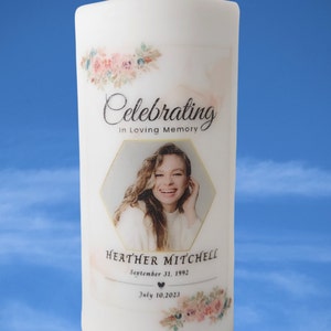 Memorial Gift, Personalized Memorial Candle, Comforting Sympathy Gift for Loss of Loved One Gift