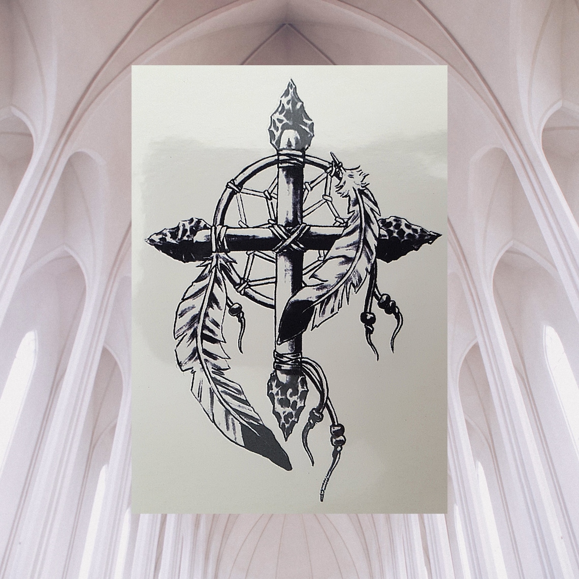 Holy Cross, Dream Catcher, Religious Tattoo, Christian Catholic, Jesus