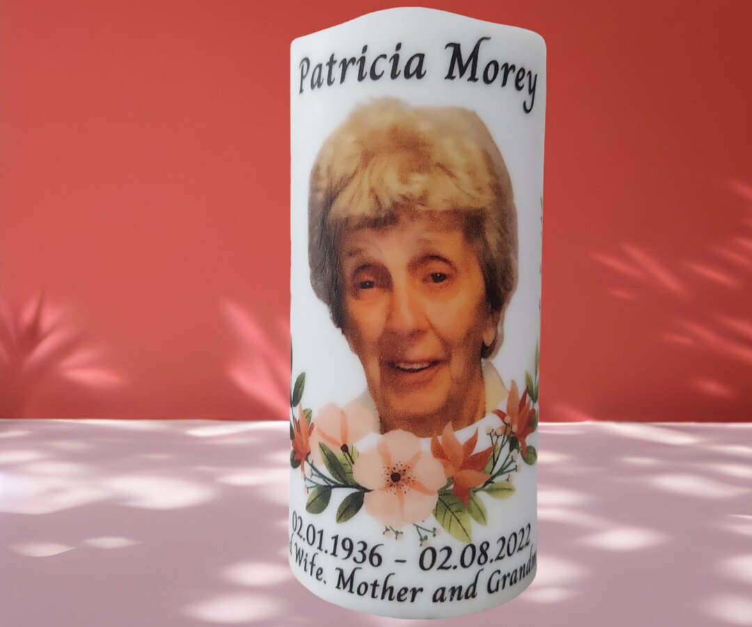 Custom LED Pillar Candle Personalized Light for Special Etsy