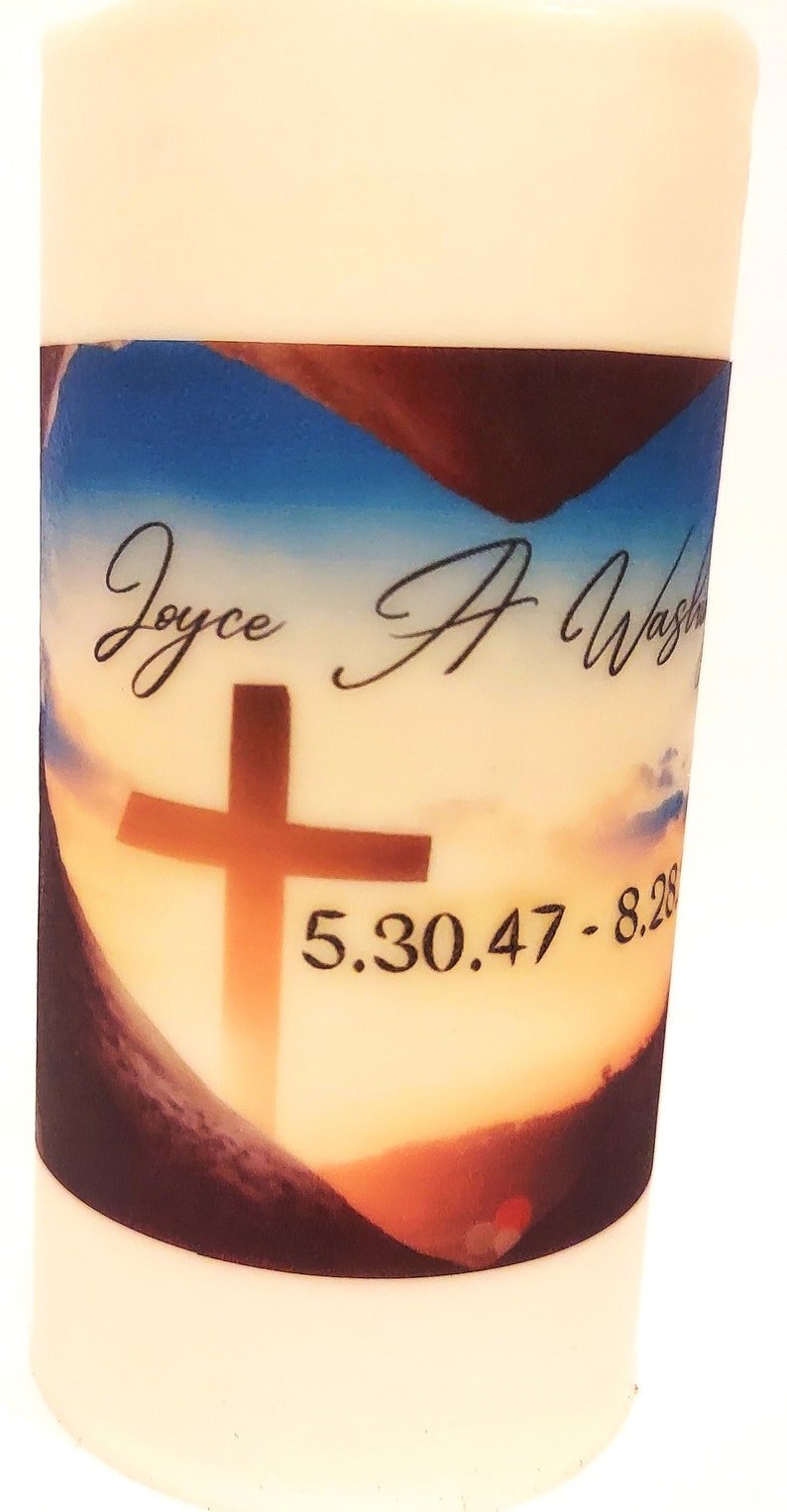 Flameless Candle, Personalized, LED Candle, Memorial Candle