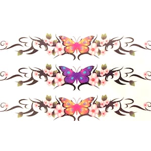 Butterflies, Temporary Tattoos, Fake Tattoo, Armband Tattoo, Tumbler Tattoo