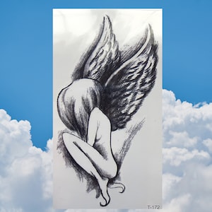 Fairy Tattoo, Angel Temporary Tattoo, Tattoo, Fairy Wings, Angel Wings, Mystical, Angelica