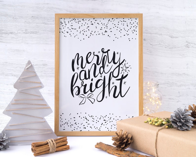 Christmas clipart Set winter word art graphic christmas hand lettering outline svg png eps clipart new year xmas commercial use