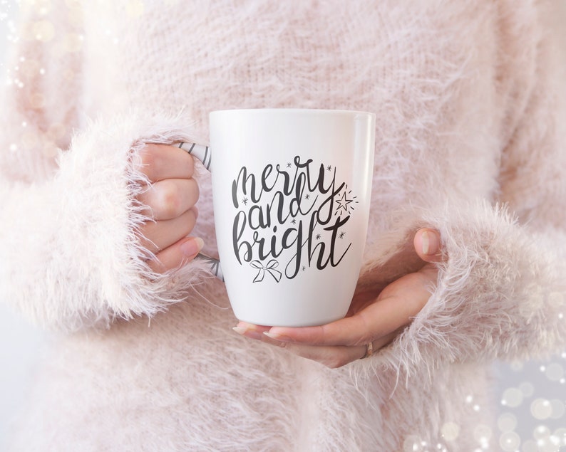 Christmas clipart Set winter word art graphic christmas hand lettering outline svg png eps clipart new year xmas commercial use