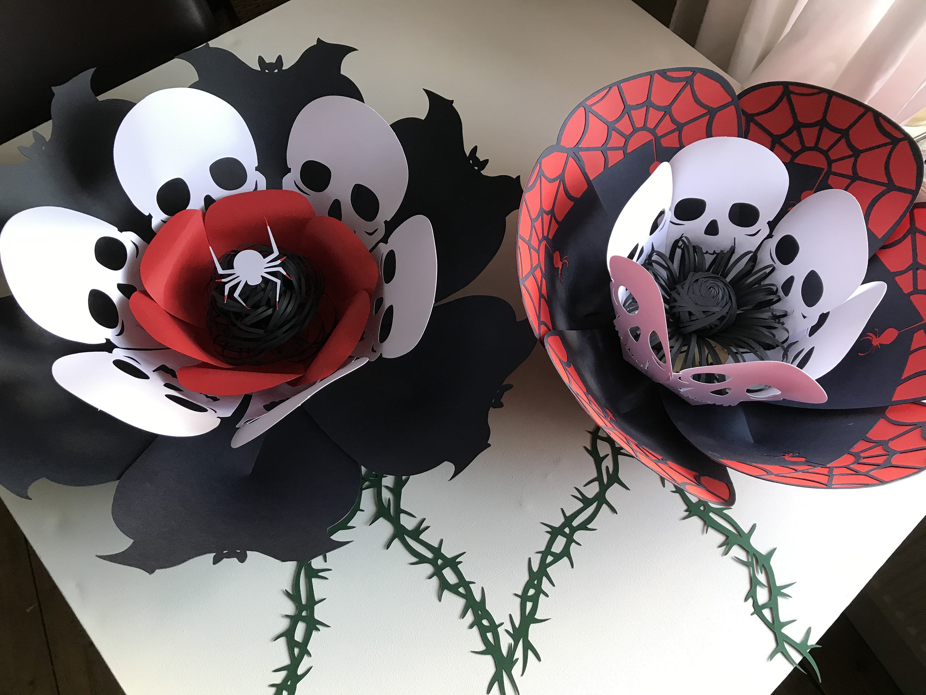 Halloween SVG Paper Flower Template Paper Flower for Event Decor