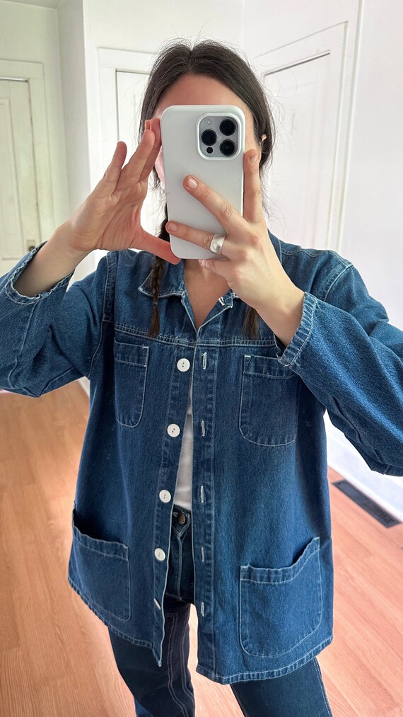 Vintage Dark Denim Chore Jacket