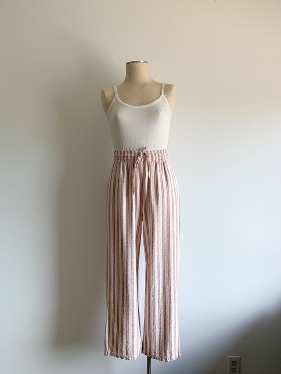 Vintage Raw Silk Noile Easy Pants