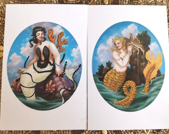 Mini Prints - Mermaids