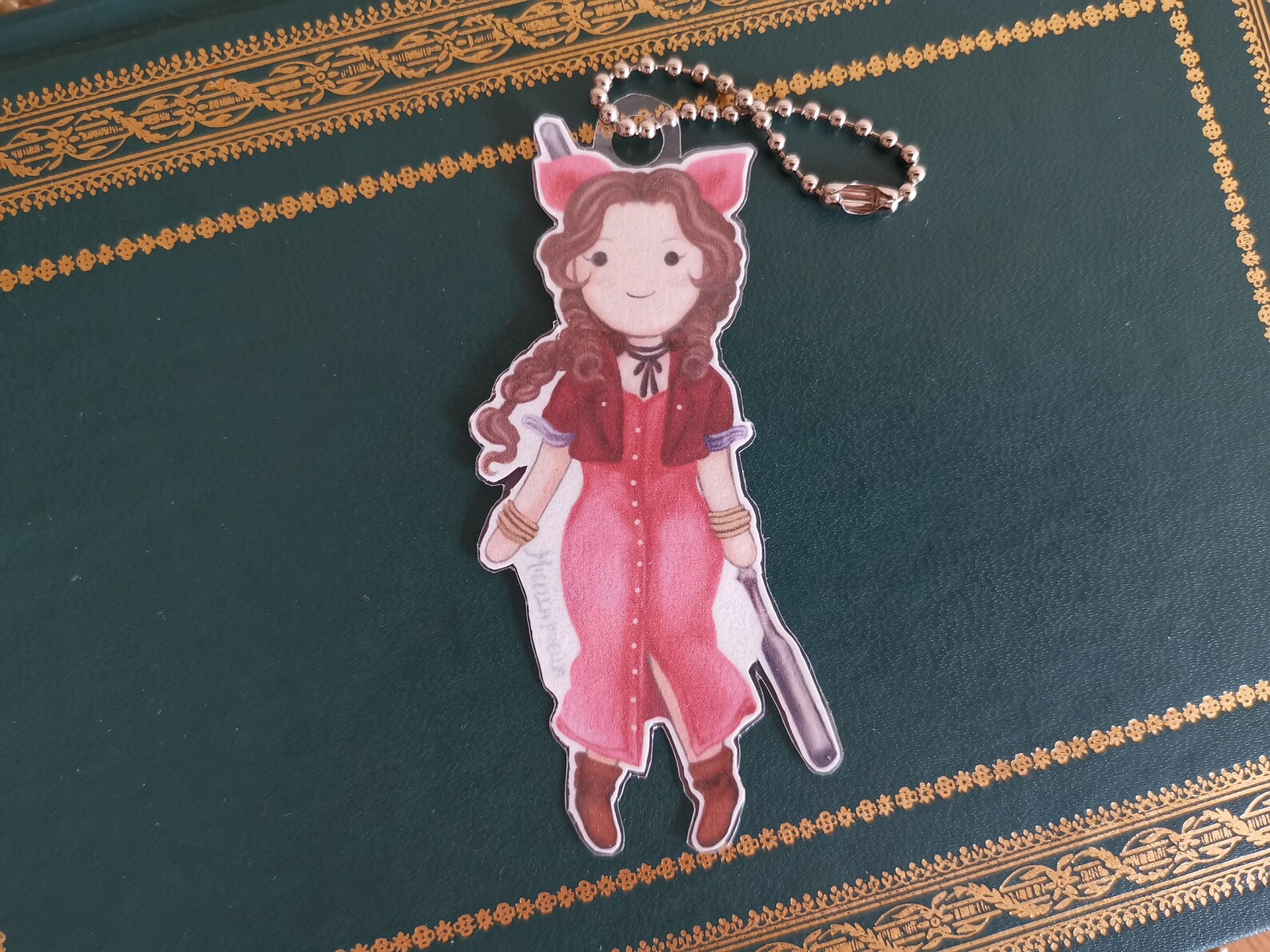 Keychain charms Tifa Cloud & Aerith Final Fantasy 7 | Etsy
