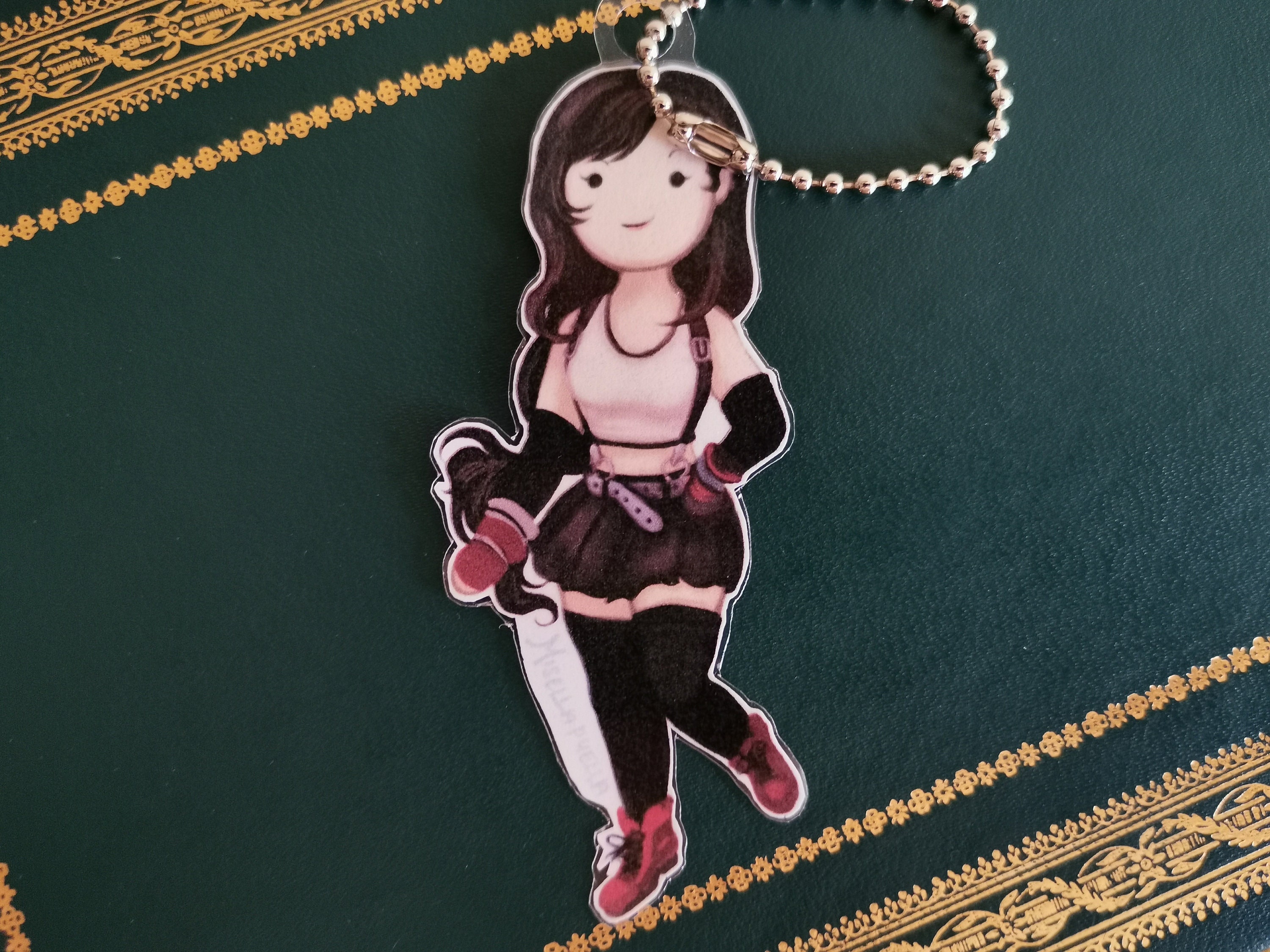 Keychain charms Tifa Cloud & Aerith Final Fantasy 7 | Etsy