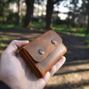 Front pocket Leather Wallet, Minimalist Wallet, Mens Slim Wallet,  Card holder, Small card holder