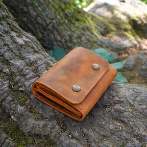Cartera de mujer, Cartera de mujer pequeña, Cartera de mujer mínima, Monedero de monedas, Bolso de cuero, para mujer Cuero, regalo para ella