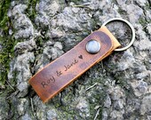 Personalized Keychain, Custom Keychain, couple keychain, Latitude longitude Keychain, Leather Key Chain, Coordinates Keychain, Mens gift