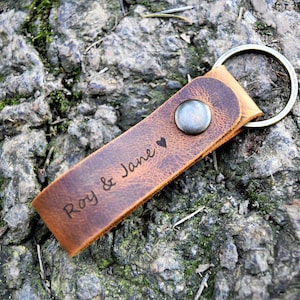 Personalized Keychain, Custom Keychain, couple keychain, Latitude longitude Keychain, Leather Key Chain, Coordinates Keychain, Mens gift image 1