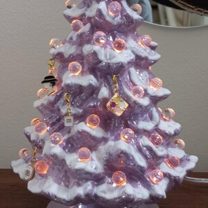 超熱 Christmas Ceramic Purple Tree Etsy - 彫刻・オブジェ