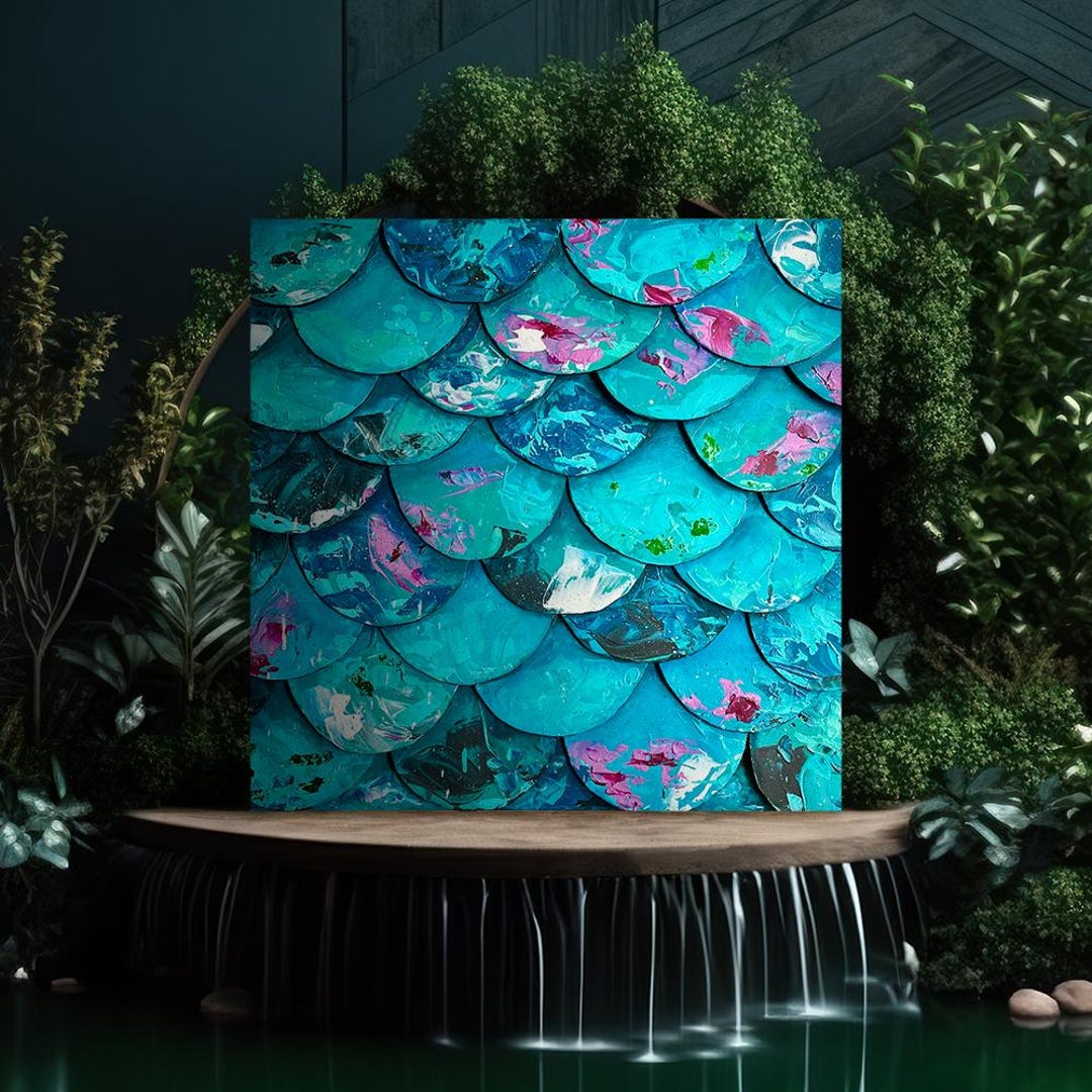 Art Abstract for Bedroom Mermaid Artwork Mermaid Abstract for Living ...