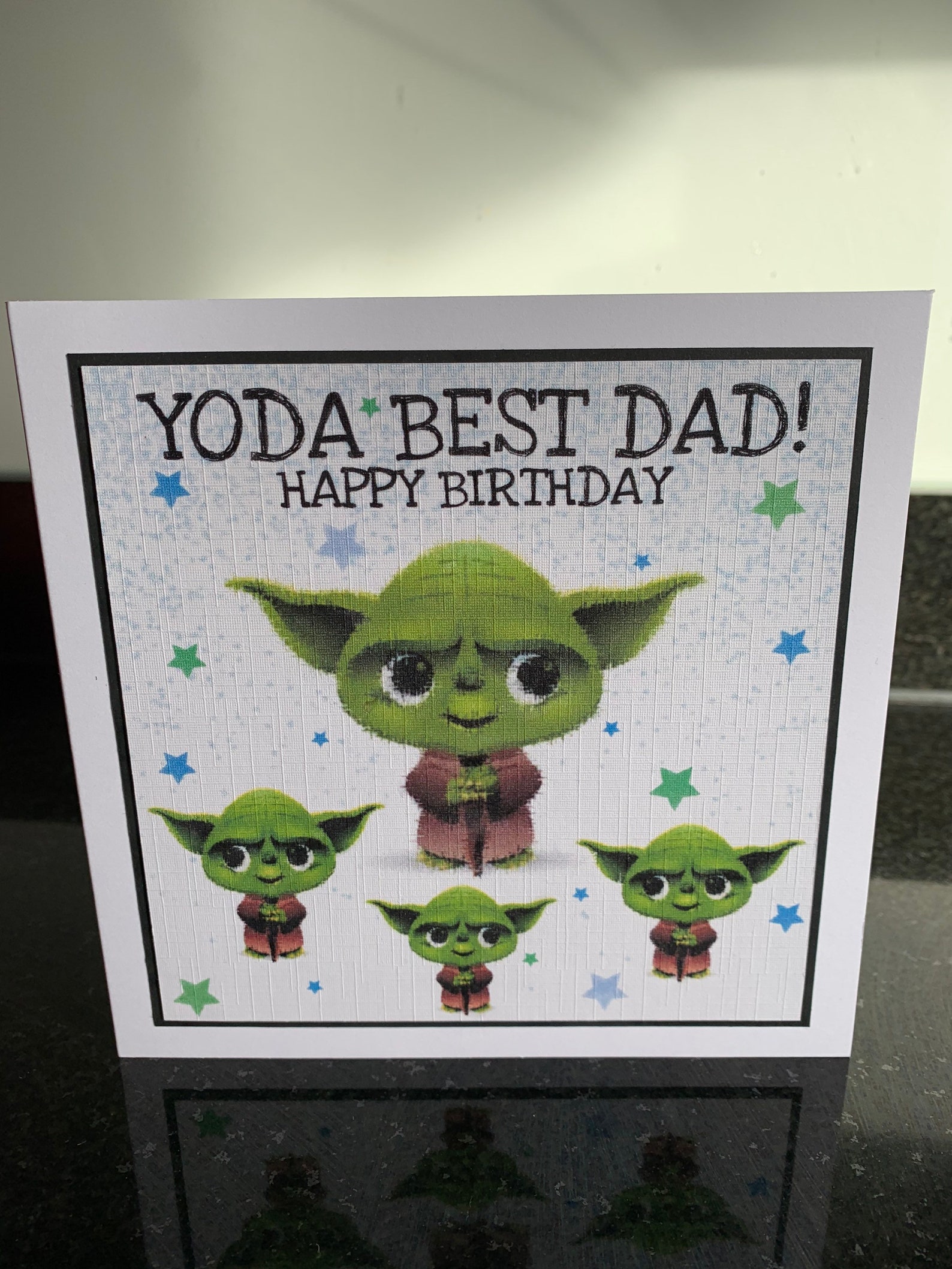 Yoda best dad/happy birthday/star wars | Etsy
