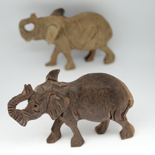 Mubanga Wood Handcarved Hippo Figurine. Zambian Kiaat Smooth