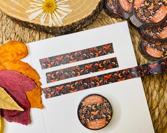 Cinta Washi con efecto mariposa Cinta Washi linda Cinta Washi de otoño Cinta Washi de flores Decoración de álbum de recortes para cinta de diario Cinta de papel fácil de rasgar