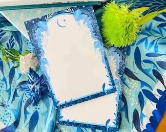 Under the Sea Quallen Notizblock A6 To Do Liste Blumenplaner Schreibtischunterlage Scrapbooking Notizbuch