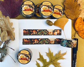 Wald Washi Tape Niedliches Washi Tape Herbst Washi Tape Gemütliches Washi Tape Sammelalbum Dekoration für Journal Tape Easy Tear Tape