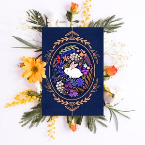 Un jeu de cartes postales florales taille carte postale impression d'art carte postale botanique Postkarten impressions d'art floral cartes de fête des mères Easter