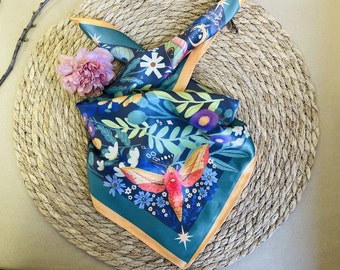 Rebirth Motive Scarf - Women&#39;s scarf - Holiday Gift Fashion Scarf Headband Bag Accessory Beauty Schawl Turban Scarf Gift for Her Bandana