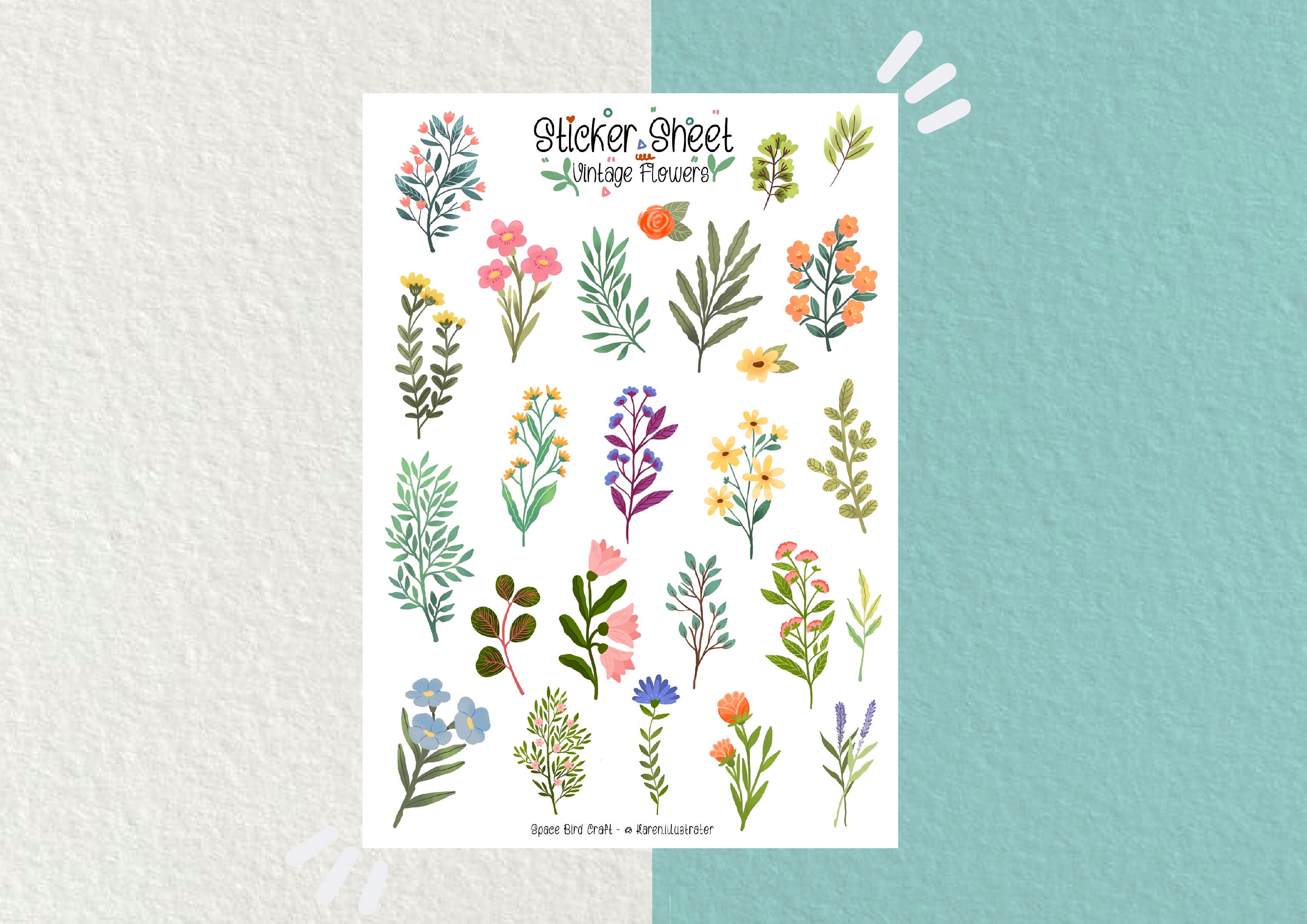 blanch Aesthetic Mini Sticker Seti - 7’lİ Ajanda Günlük Defter İçin Sticer Yapış