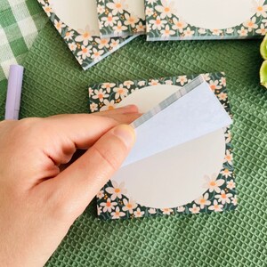 Daisy Memopad Mini bloc-notes 50 feuilles Bloc-notes Liste de tâches Bloc-notes Liste d'épicerie Bloc-notes Scrapbooking Notebook Bloc-notes Decarative image 7