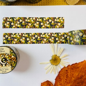 Taśma washi lilia śliczna taśma washi jesienna taśma washi kwiatowa taśma washi 10mx20mm dekoracja albumu do dziennika taśma papierowa łatwa do rozdarcia