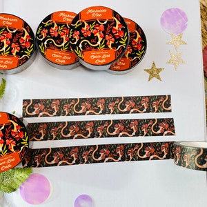 Pilz Vine Washi Tape Niedliches Washi Tape Herbst Washi Tape Blume Washi Tape Scrapbook Dekoration für Journal Tape Easy Tear Paper Tape