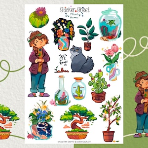 Sticker Sheet - Plant Mama - Journal Sticker - Planner Sticker - Floral Sticker - Scrapbook Sticker - Blumen Sticker - Spring Vibes