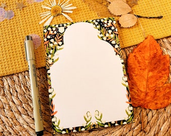 Lily Notizblock A6 To-Do Liste- Blumenplaner - Lebensmittelliste - To do liste - Schreibtischunterlage Notizen - Scrapbooking Notizbuch Notizblock - Lehrer Planer
