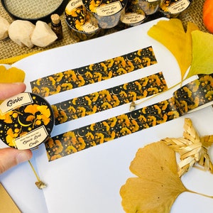 Taśma washi Golden Leaf Ginko Cute Washi Tape Autumn Washi Tape Flower Washi Tape Dekoracja albumu do dziennika Taśma papierowa Easy Tear