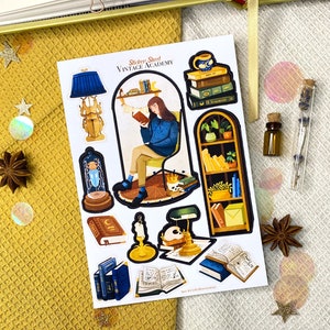 Sticker Sheet - Vintage Akademie - Journaling Aufkleber - Planner Aufkleber - Vintage Aufkleber - Scrapbooking Aufkleber - Vintage Vibes