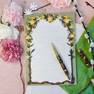 Lemon Letter Paper A5 To-Do - Blocco note formato carta da lettera - To do Planner - 50-49 fogli a strappo - Blocco note primaverile A5 Summer Planner Verde