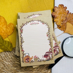 Notatnik Vintage Mushroom A6 Lista rzeczy do zrobienia - Planer - Lista zakupów - Lista rzeczy do zrobienia - Podkładka na biurko do notatek - Notatnik do scrapbookingu - Nauczyciel